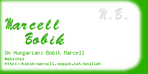 marcell bobik business card